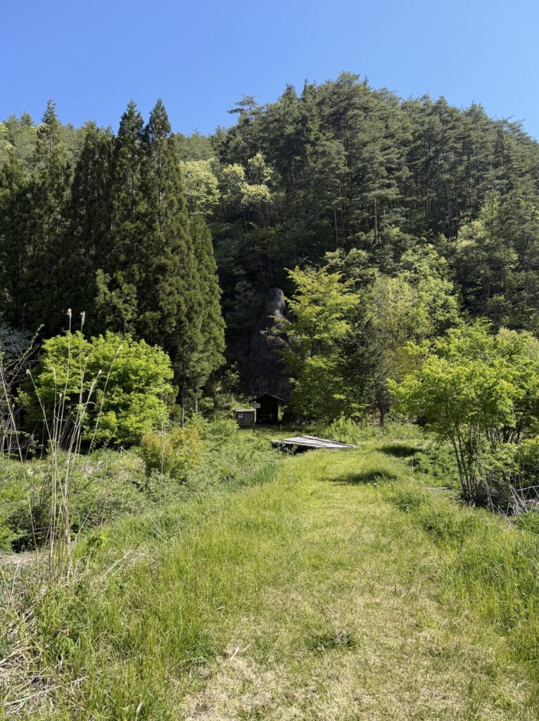 The 12-meter-high Ishibutsu giant rock formation, a designated natural monument in Takayama, Gifu.